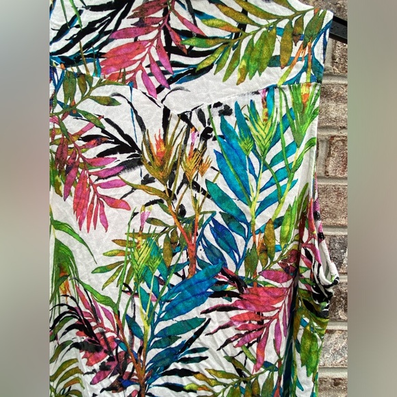 Tropical Rainbow Palm Print Cupio Shift Dress - Picture 7 of 10